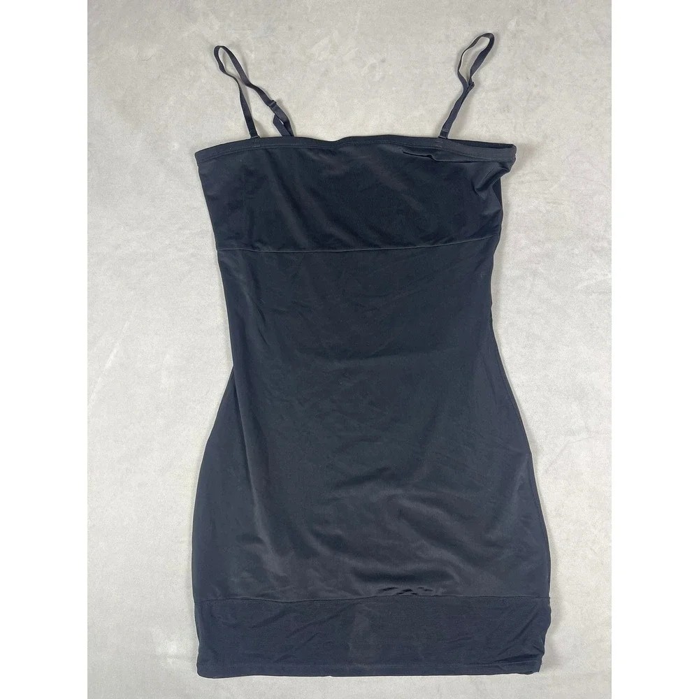 Yummie Tummie Heather Thomson Black Shapewear Slip Dress XL‎ Adjustable Straps